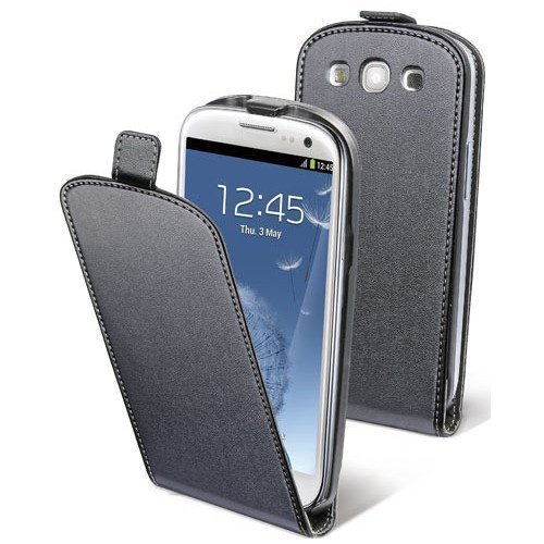 Muvit Slim Flip Case for Samsung Galaxy SIII Black