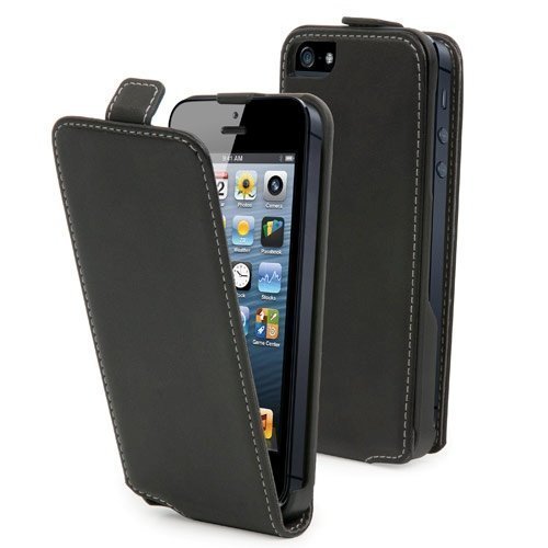 Muvit Slim Flip Case for iPhone 5 Black