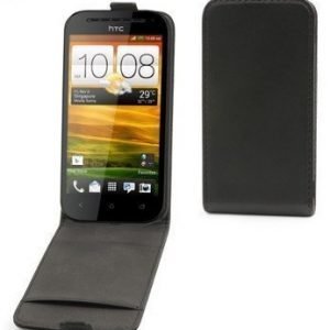Muvit Smooth Slim Flip Case for HTC One SV Black