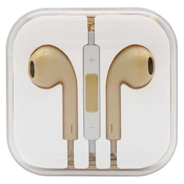 Nappikuulokkeet iPhone iPad iPod Keltainen