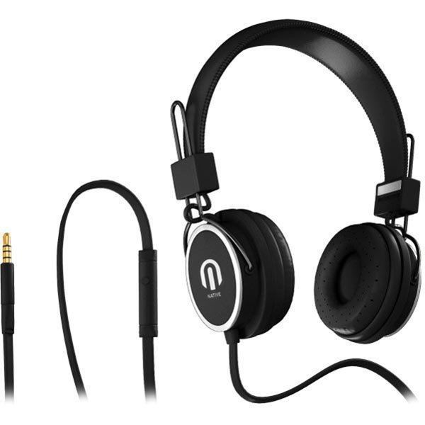 Native Sound NSH-1 over-ear headset litteä kaapeli1 5m musta