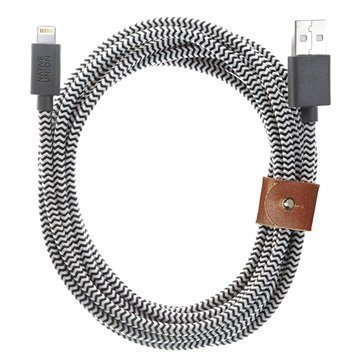 Native Union Belt XL Lightning / USB Cable iPhone iPad iPod Zebra