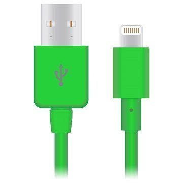 Naztech Lightning / USB Kaapeli iPhone 6 / 6S iPhone 5S iPad Mini 4 Vihreä