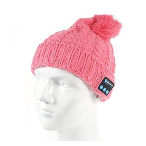 Neulottu Langaton Bluetooth Hattu Pinkki