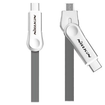 Nillkin Plus III 2 in 1 MicroUSB / Type-C Cable 1m Grey