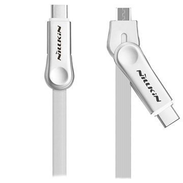 Nillkin Plus III 2 in 1 MicroUSB / Type-C Cable 1m White