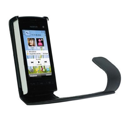 Nokia 5250 Nahkakotelo Musta