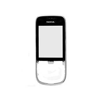 Nokia Asha 202 Asha 203 Front Cover Silver Chrome