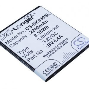 Nokia BV-L4A yhteensopiva akku 2200 mAh