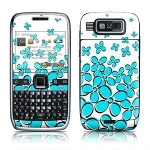 Nokia E72 Daisy Field Teal Skin