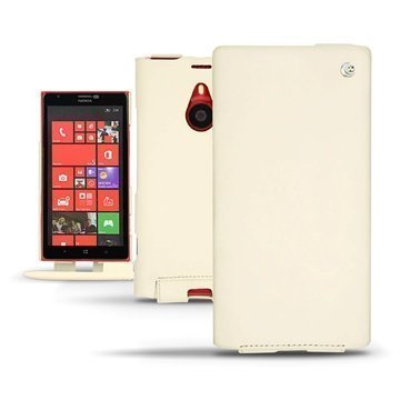 Nokia Lumia 1520 Noreve Tradition Läpällinen Nahkakotelo Beige