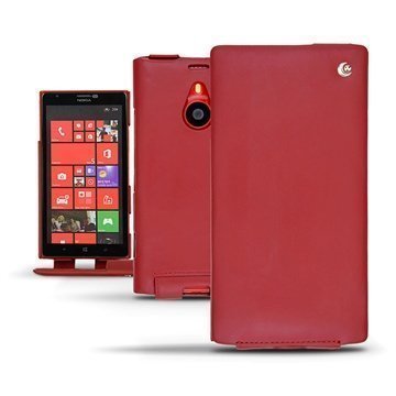 Nokia Lumia 1520 Noreve Tradition Läpällinen Nahkakotelo Punainen