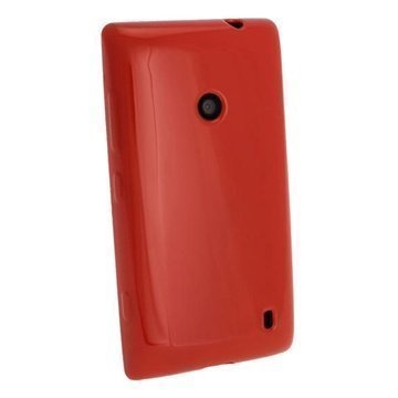 Nokia Lumia 520 Igadgitz Crystal TPU Kotelo Â Punainen