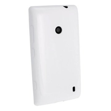 Nokia Lumia 520 iGadgitz Crystal TPU-Kotelo Valkoinen