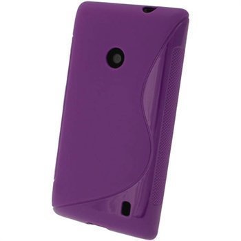 Nokia Lumia 520 iGadgitz S-Linja TPU-Suojakotelo Violetti