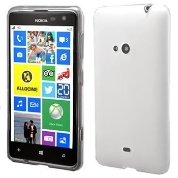 Nokia Lumia 625 Flex TPU-Kotelo Valkoinen