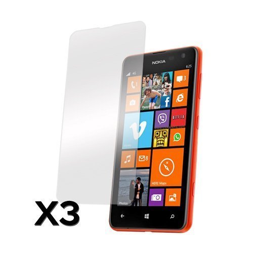 Nokia Lumia 625 Näytön Suojakalvo 3 Kpl