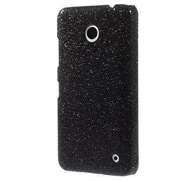 Nokia Lumia 630 Glitter Kova Kotelo Musta