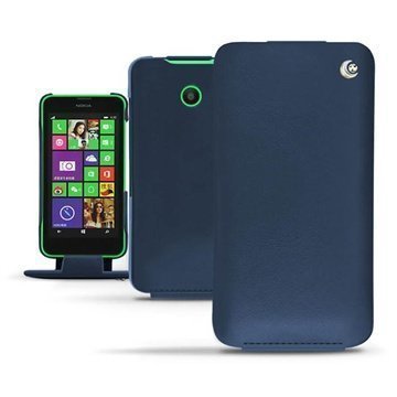 Nokia Lumia 630 Nokia Lumia 635 Noreve Tradition Läpällinen Nahkakotelo Indigonsininen