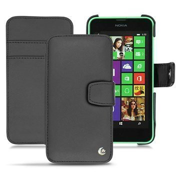 Nokia Lumia 630 Noreve Tradition B Wallet Nahkakotelo Musta