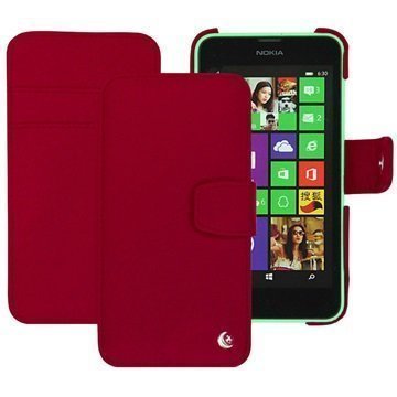 Nokia Lumia 630 Noreve Tradition B Wallet Nahkakotelo Punainen