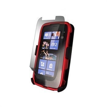 Nokia Lumia 710 Beyond Cell 3in1 Combo Kotelo Punainen / Musta