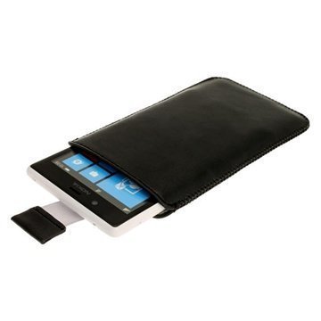 Nokia Lumia 720 iGadgitz Leather Case Black