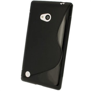 Nokia Lumia 720 iGadgitz S-Linja TPU-Suojakotelo Musta