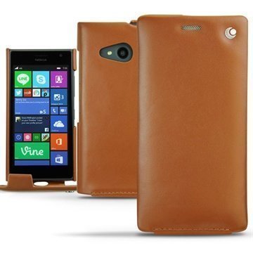 Nokia Lumia 730 Dual Sim Nokia Lumia 735 Noreve Tradition Läpällinen Nahkakotelo PerpÃ©tuelle Ruskea