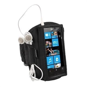 Nokia Lumia 800 iGadgitz Neoprene Armband Black