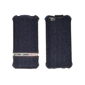 Nokia Lumia 820 StarCase Roma Flip Case Jeans Denim Blue