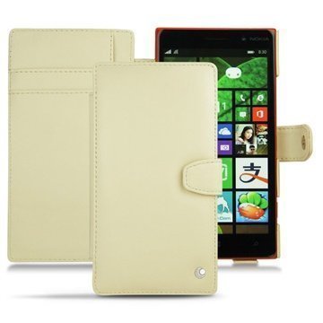 Nokia Lumia 830 Noreve Tradition B Wallet Leather Case PerpÃ©tuelle Beige