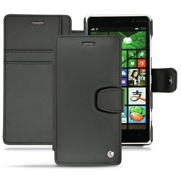 Nokia Lumia 830 Noreve Tradition B Wallet Leather Case PerpÃ©tuelle Musta