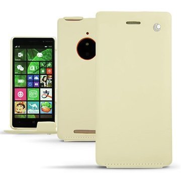 Nokia Lumia 830 Noreve Tradition Läpällinen Nahkakotelo PerpÃ©tuelle Beige