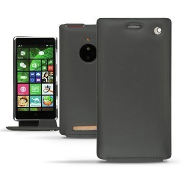 Nokia Lumia 830 Noreve Tradition Läpällinen Nahkakotelo PerpÃ©tuelle Musta