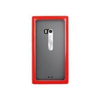 Nokia Lumia 900 Beyond Cell AquaFlex TPU-Suojakuori Musta / Punainen