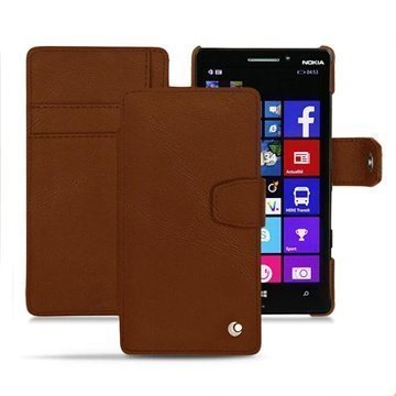 Nokia Lumia 930 Noreve Tradition B Wallet Nahkakotelo Ruskea