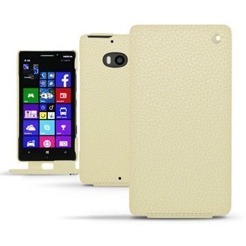 Nokia Lumia 930 Noreve Tradition Läpällinen Nahkakotelo AmbitionÂ - IvoireÂ