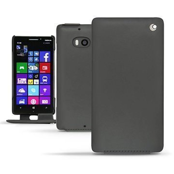 Nokia Lumia 930 Noreve Tradition Läpällinen Nahkakotelo Musta