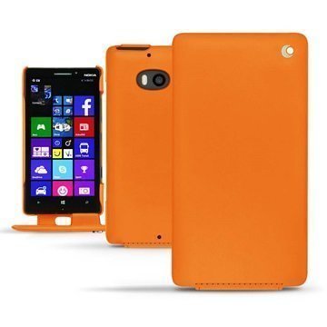 Nokia Lumia 930 Noreve Tradition Läpällinen Nahkakotelo Pulsion Oranssi Fluo