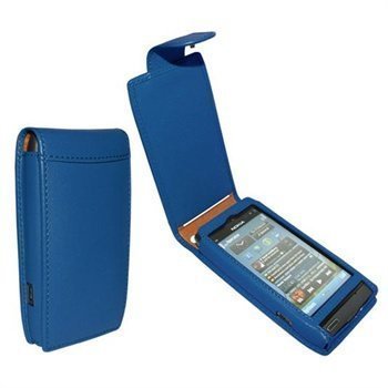 Nokia N8 Piel Frama Classic Snap Nahkakotelo Sininen