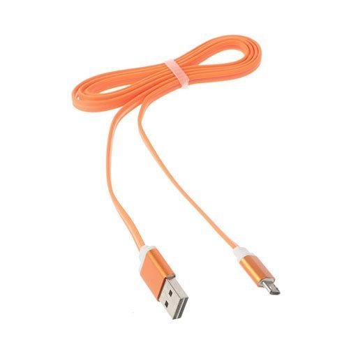 Nuudelin Mallinen Mikro Usb Latauskaapeli Oranssi