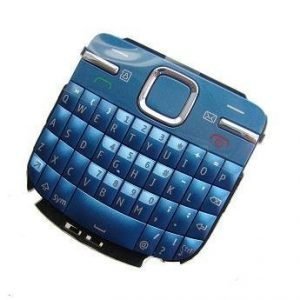 Näppäimistö QWERTY Nokia C3-00 blue Alkuperäinen