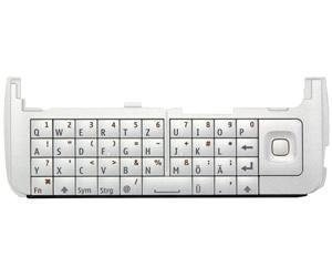 Näppäimistö QWERTZ Nokia C6 valkoinen Alkuperäinen