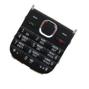 Näppäimistö Russian Nokia C2-01 musta Alkuperäinen
