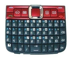 Näppäimistö Russian Nokia E63 red Alkuperäinen