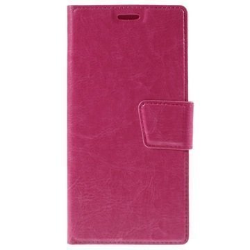 OnePlus 2 Classic Lompakkokotelo Kuuma Pinkki