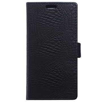 OnePlus 2 Krokotiilin Lompakkokotelo Musta