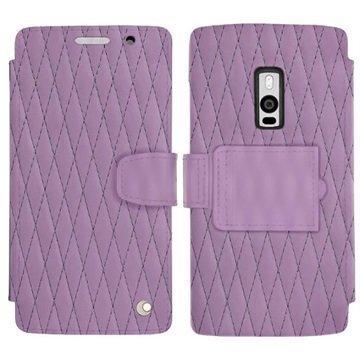 OnePlus 2 Noreve Tradition B Lompakkomallinen Nahkakotelo PerpÃ©tuelle Couture Violetti