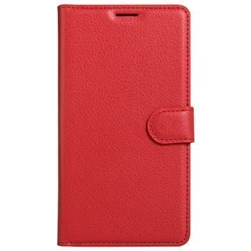 OnePlus 3/3T Kuvioitu Lompakkokotelo Punainen